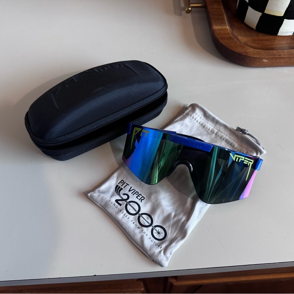 Pit Viper blue and green Sunglasses